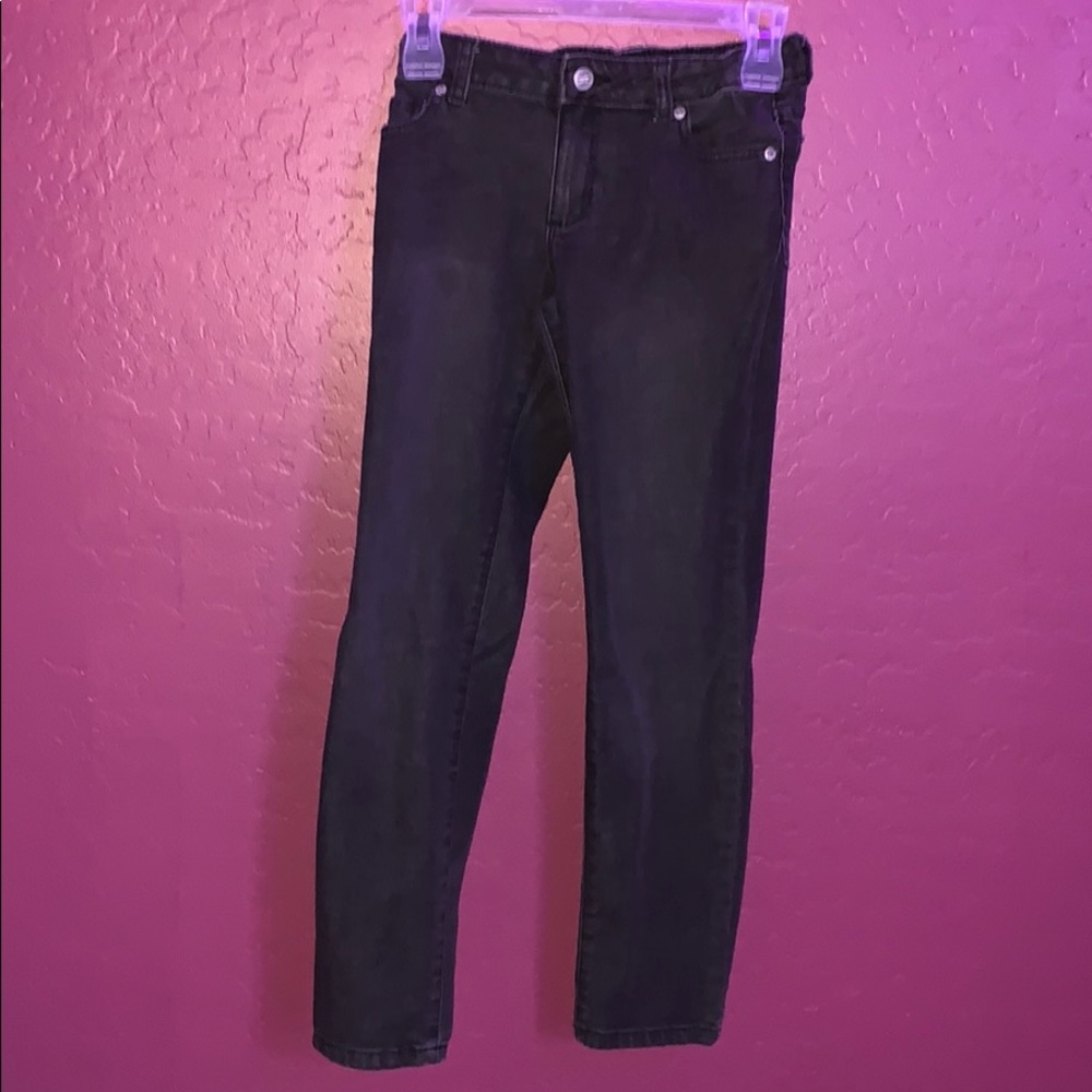 Black denim jeans